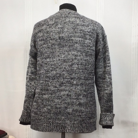 JOLT Graphic Owl Heather Knit High Low Crew Neck Long Sleeve Sweater - Picture 8 of 10